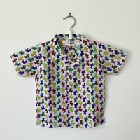 Image 1 of Chemise chiens 18/24 mois stock neuf années 80 