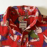 Image 2 of Chemise Pinocchio 18/24 mois Moschino années 90 stock neuf