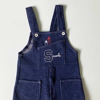 Image 2 of Salopette crayons 2/3 ans stock neuf années 70 