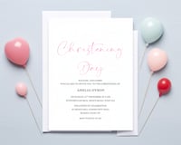 Image 2 of Christening Day  Invitations - Set of 10 