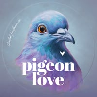 Image 1 of Pigeon Love | Sticker round