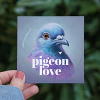 Image 2 of Pigeon Love | Sticker round