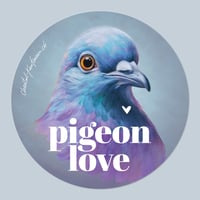 Image 3 of Pigeon Love | Sticker round