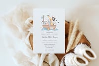 Image 3 of Little Ark Christening Invitations- Set of 10 