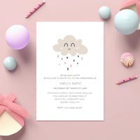 Image 2 of Cutest Cloud  Christening Invitations - Set of 10 