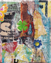 Image 1 of English Country Garden Mixed Media Envelope Journal – Handmade & Upcycled