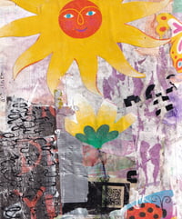 Image 2 of English Country Garden Mixed Media Envelope Journal – Handmade & Upcycled