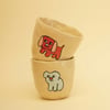 Ruby and Cloudy plant pots (Blue, Red)