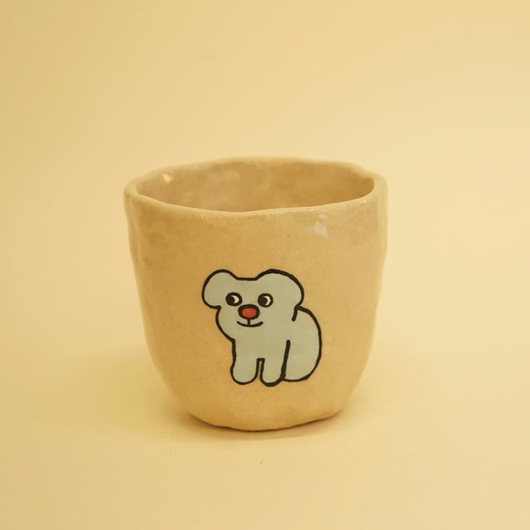 Ruby and Cloudy plant pots (Blue, Red) Image 2