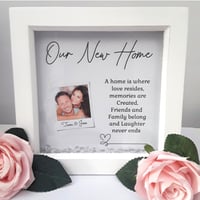 Image 2 of Personalised new home frame, New home gift, New home Light up frame 