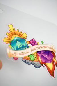 Image 3 of Stickers "All actions have consequences"