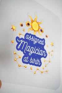 Image 2 of Sticker "Assigned magician at Birth"