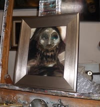 Image 2 of untitled (witch) oil painting on wood panel, 2020