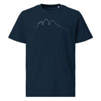 Image 1 of Tre Cime di Lavaredo PULSE T-shirt in Cotone Organico Unisex Blu Navy / white