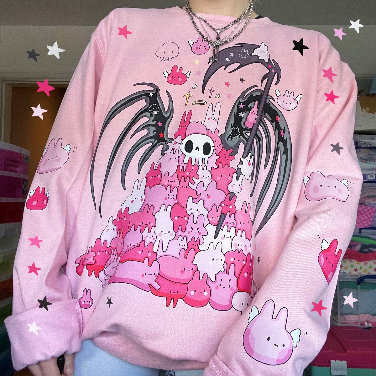 Image of Bunny Reaper Sweater (made 2 order)