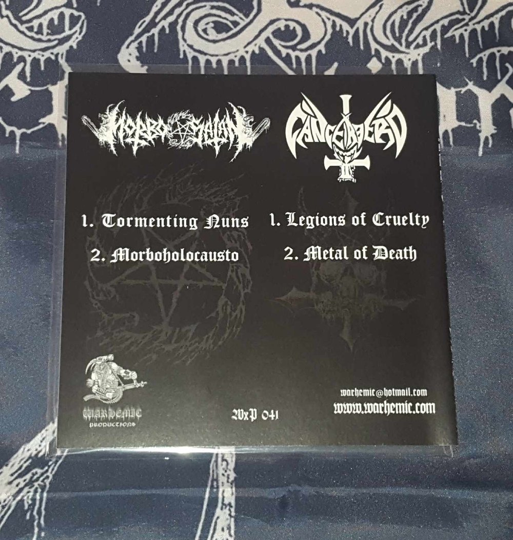 MORBOSATAN / CANCERBERO - Castigo Divino del Abismo - 7"EP