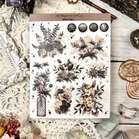 Image 1 of Gothic Florals Sticker Sheet