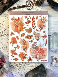 Image 1 of Fall Florals Washi Sticker Sheet