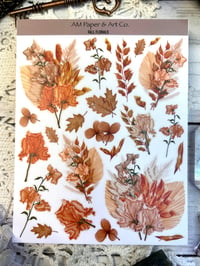 Image 2 of Fall Florals Washi Sticker Sheet