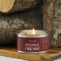 Festive Fireside Pintail Candle