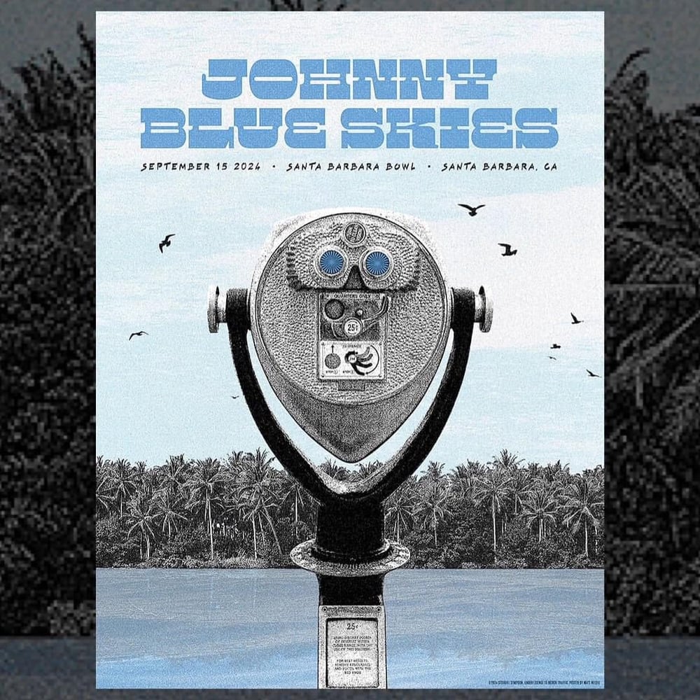 Image of Johnny Blue Skies - 15 Sept 24 Tour Poster