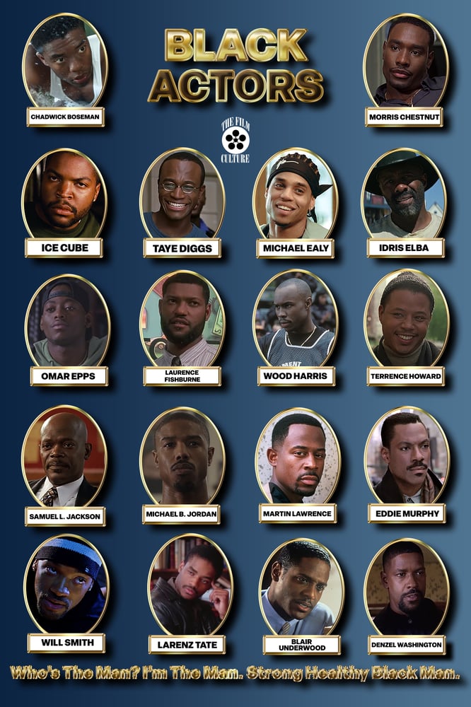 Image of Black Actor Movie Poster | 18"x 27"