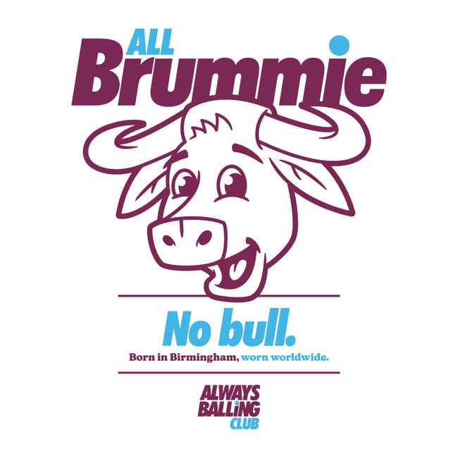 All Brummie tee (white/claret)