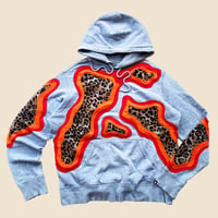 Image 2 of REWORKED NIKE TIGER CONTOUR SET HOODIE & SHORT PANTS SIZE M