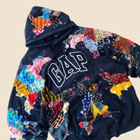 Image 4 of REWORKED GAP INDONESIAN HERITAGE BATIK PATCHWORK HOODIE SIZE LARGE