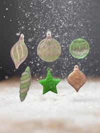Resin Christmas Ornament Set