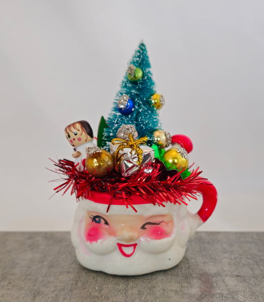 Image of Vintage Mini Made in Japan Santa Mug #06