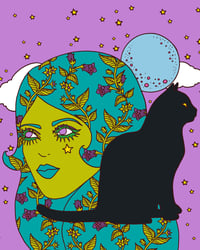 Black Cat Giclee Print