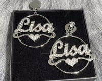 Image 1 of Clip on custom hoops 
