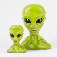 Image 1 of Green Extraterrestrial 3D Sculpted Atliens Bust 