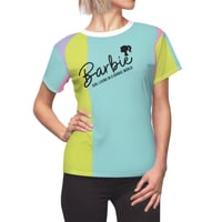 Image 2 of Barbie Girl Living In A Barbie World Short Sleeve T-shirt (Turquoise)