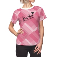 Image 2 of Barbie Girl Living In A Barbie World Short Sleeve T-shirt (Multi-Pink)