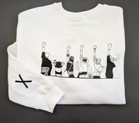 Image 5 of One Piece | Straw Hat Pirate Crew | Unisex Anime Crewneck Sweater | Arabasta | White