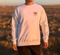 Image 2 of One Piece | Straw Hat Pirate Crew | Unisex Anime Crewneck Sweater | Arabasta | White
