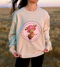 Image 1 of One Piece | Straw Hat Pirate Crew | Unisex Anime Crewneck Sweater | Chopper Shy