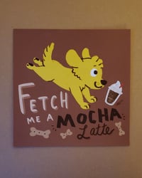 Fetch Me a Mocha Latte | 5"×5" Print