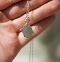 Image 7 of Dainty Fire Opal Necklace No. 010