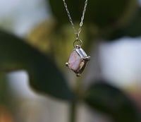 Image 1 of Dainty Fire Opal Necklace No. 010