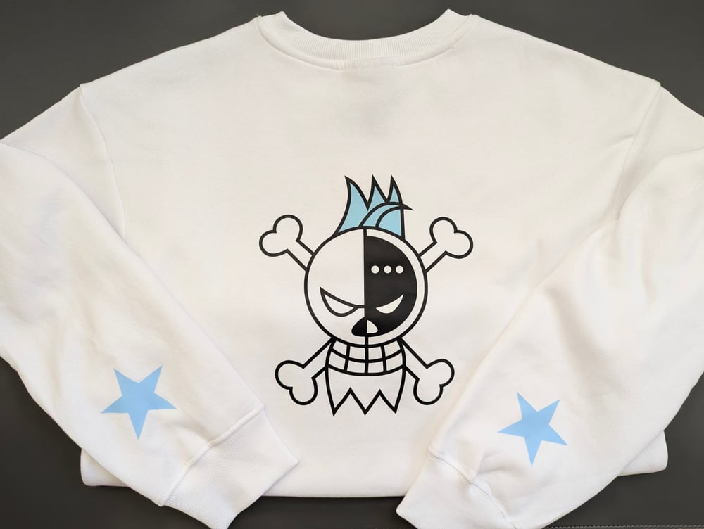 Image of One Piece | Straw Hat Pirate Crew | Anime Cropped Crewneck Sweater | Franky
