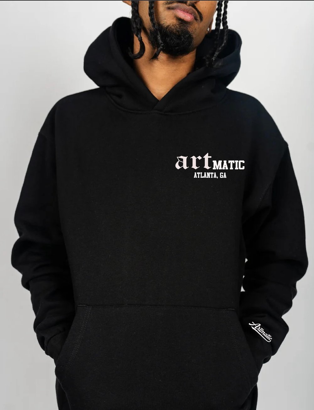 Artmatic “Old English “ Hoodie (Black, Red, Brown )