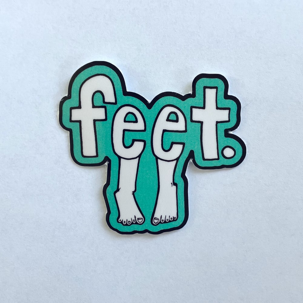 Image of feet sticker