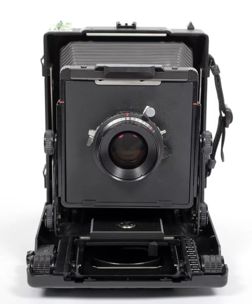 Image of Toyo 45CF 4X5 Ultralight Camera w/ 150mm + 210mm MC Lenses + Holders + FILM #4311