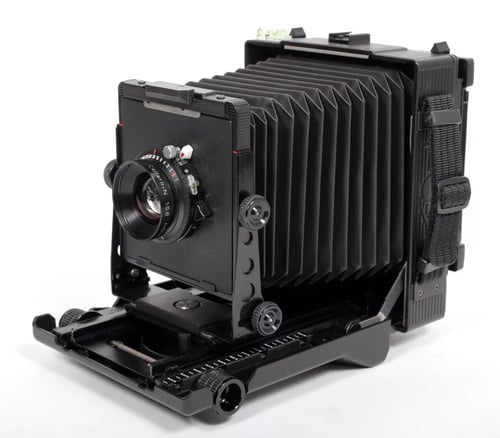 Image of Toyo 45CF 4X5 Ultralight Camera w/ 150mm + 210mm MC Lenses + Holders + FILM #4311