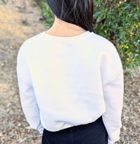 Image 2 of Anime Girl | Gingko | Autumn Cropped Crewneck Sweater