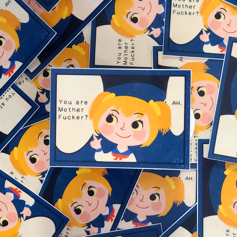 Image of Pop Team Epic Popuko Sticker