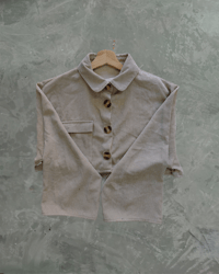 Image 3 of Fereday Rework: Crop Chord Utility Shirt